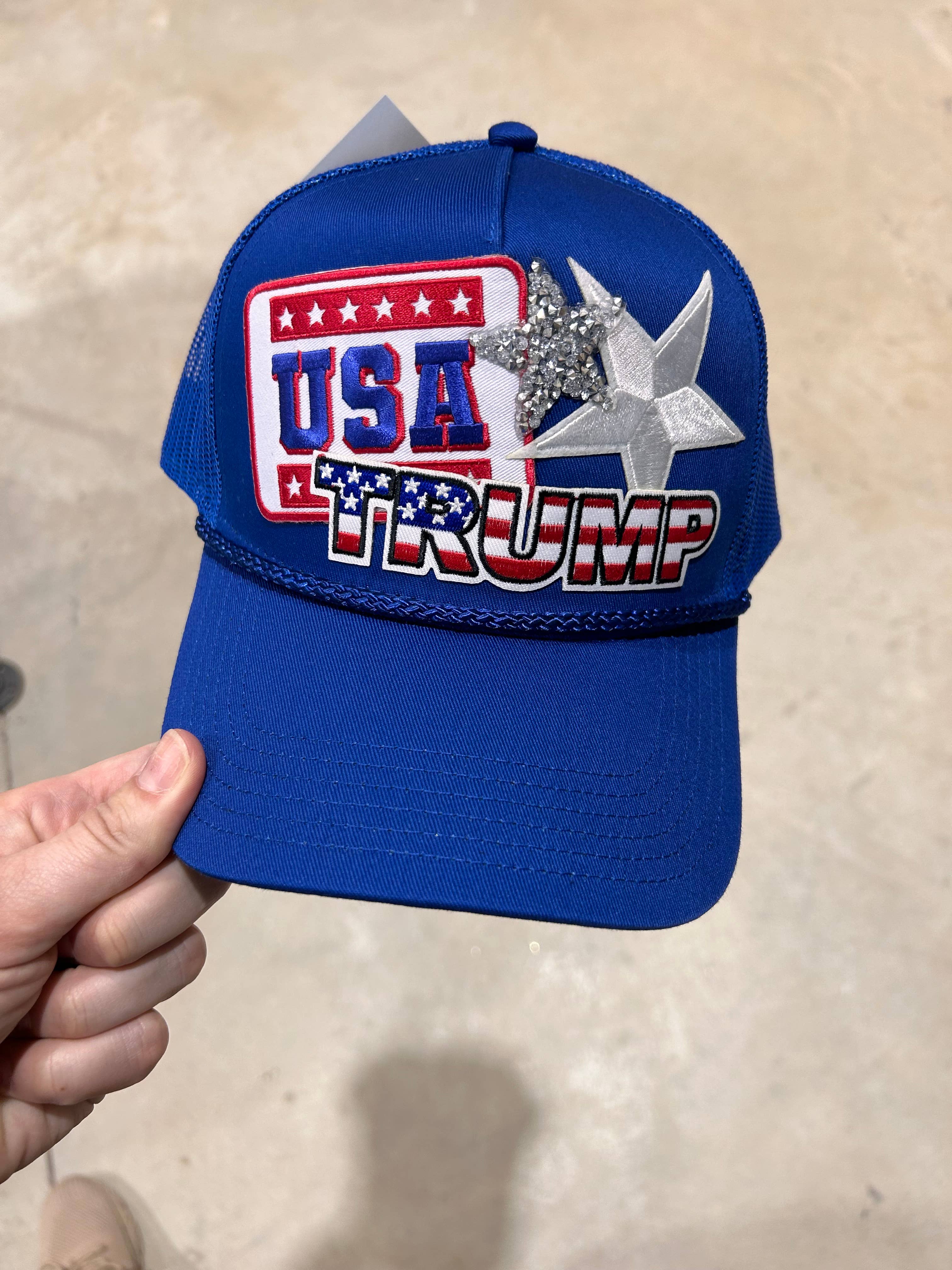 Vibes Hat Company - Wholesale Trucker Hat - Women's - Trump USA Trucker Hat | 4th Of July Hats | USA | Hats7