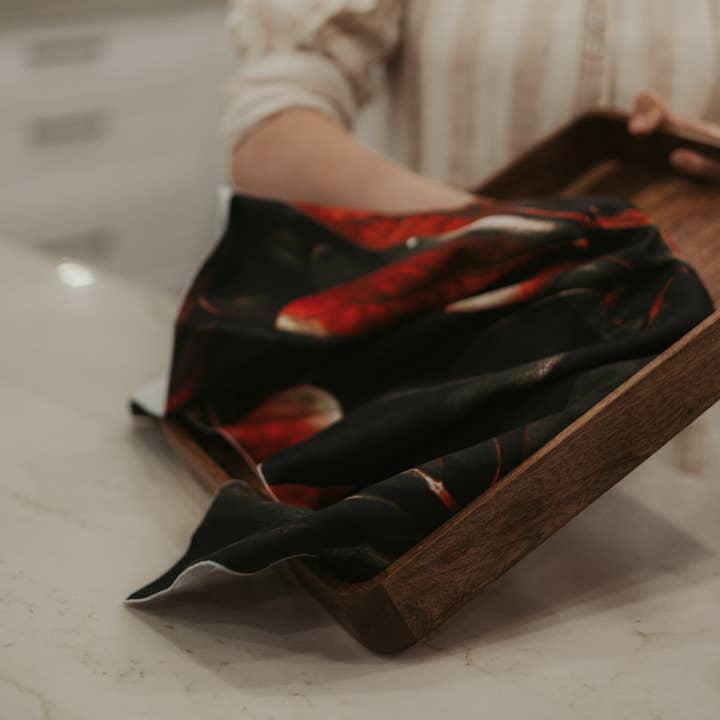 Byron and Yorke - Wholesale Tea towel - Giftboxed Microfibre Tea Towel Plaid - Grey3