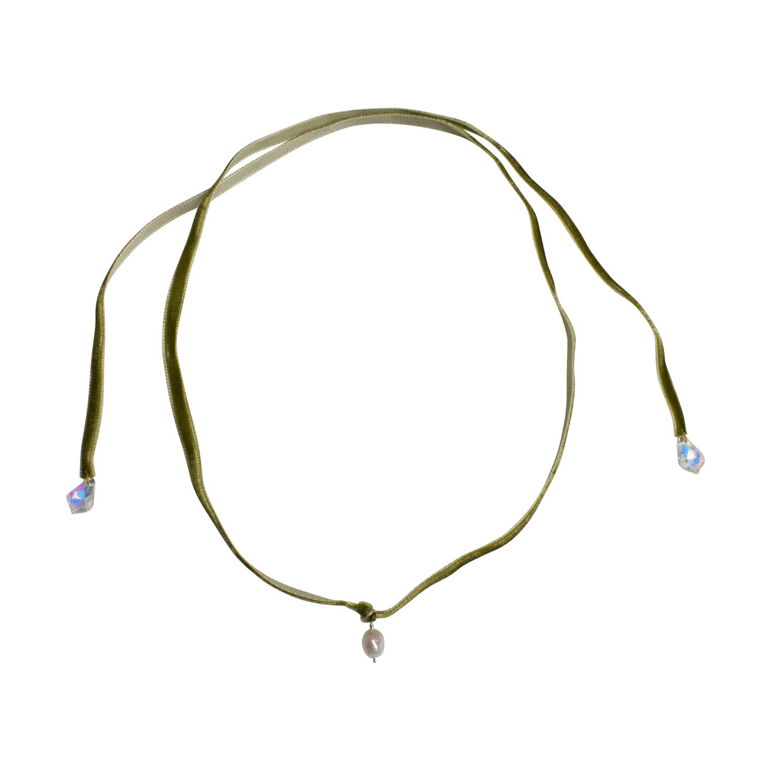 No Wallflower Project – wholesale Choker/collar – Freshwater Pearl Velvet Choker23