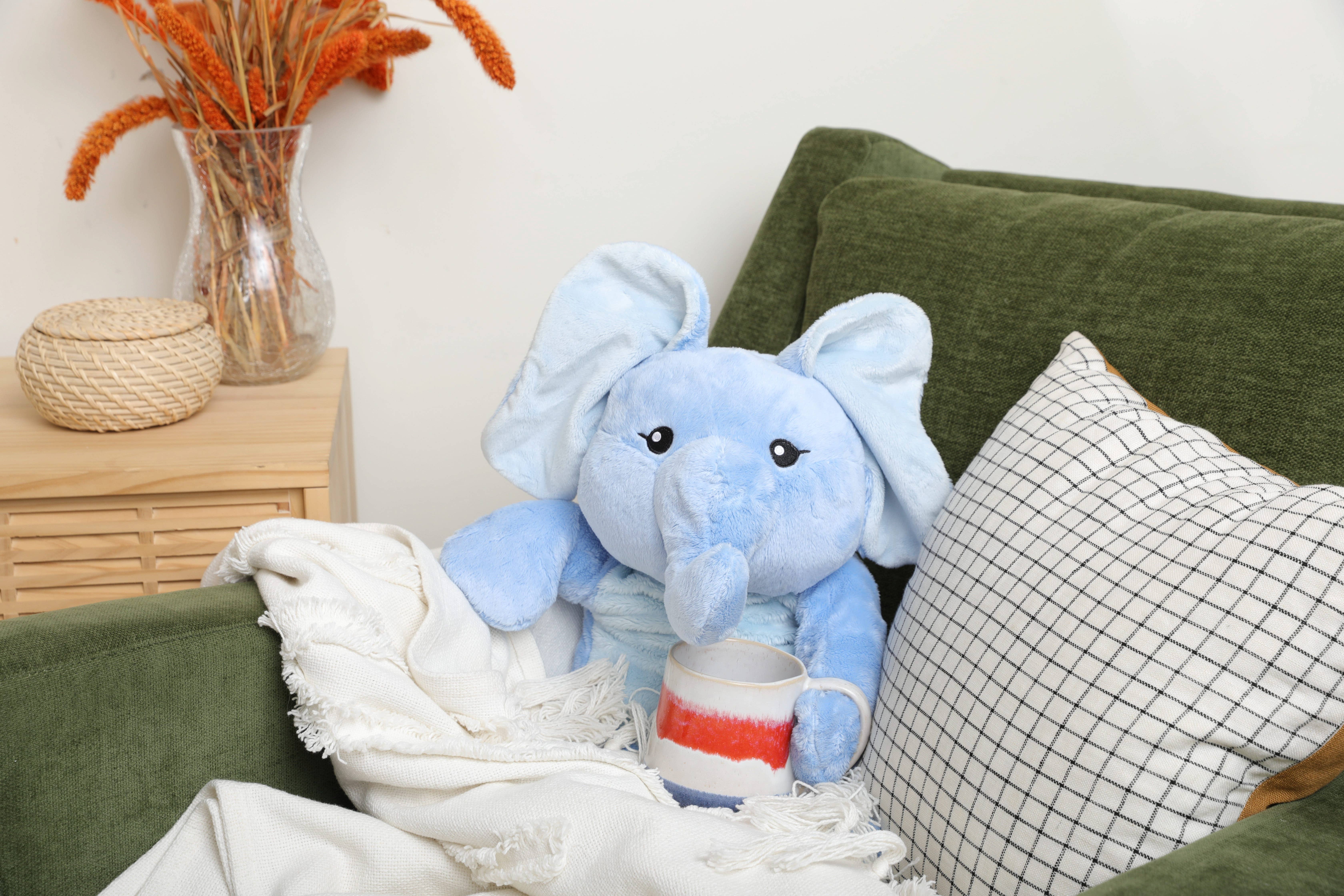 Hugimals World - Wholesale Stuffed/Plush Toy - Kids & Baby - Emory the Elephant 4.5lb Weighted Plush Anxiety: Kids/Adults8