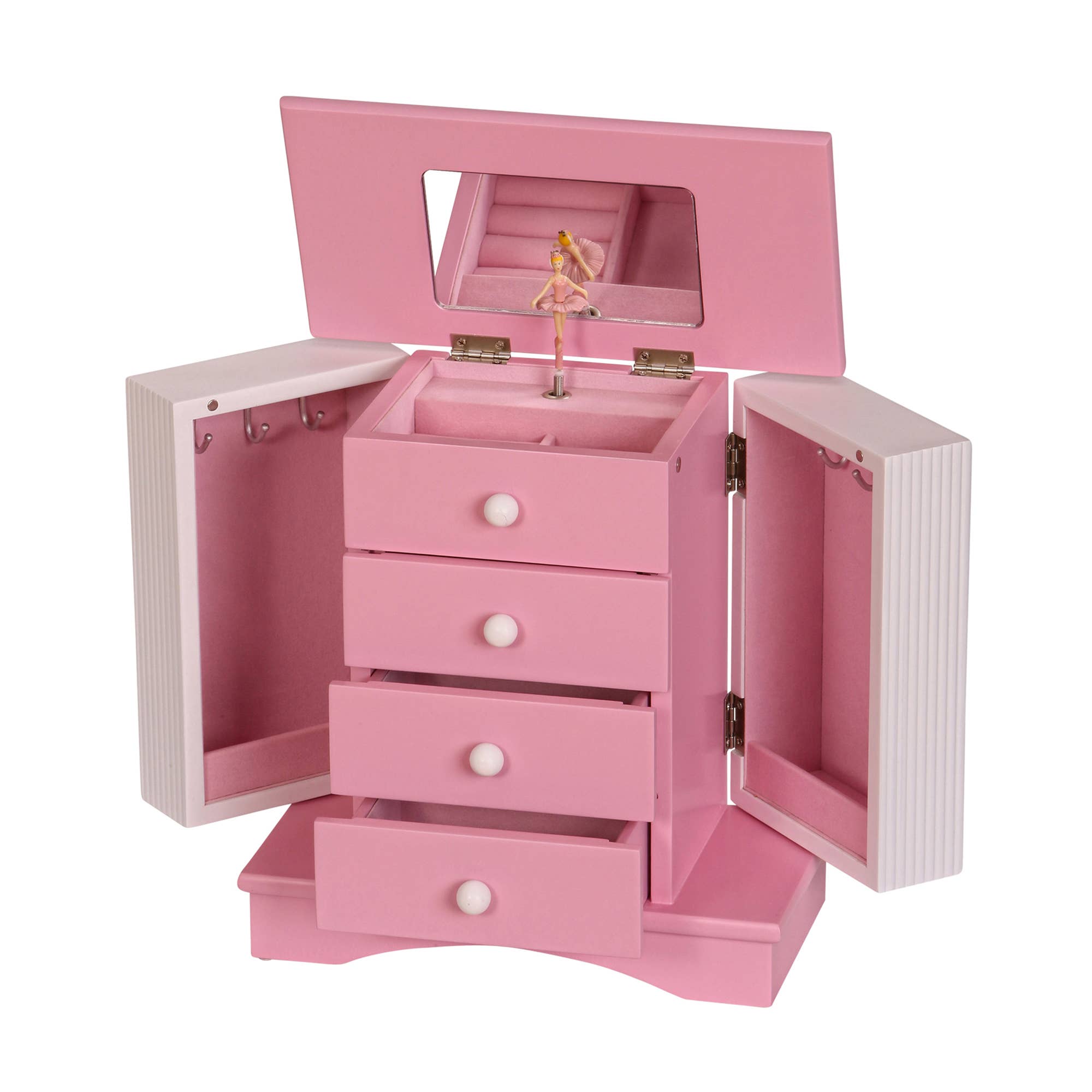 Mele and Co - Wholesale Jewelry Box/Organizer - Kids - Mele and Co Elise Girls Wooden Musical Ballerina Jewelry Box2