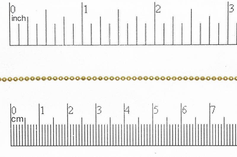 Continental Beads - Wholesale Beads - 1.5mm Diamond Cut Ball Chain Sold by The Foot - CH 85312