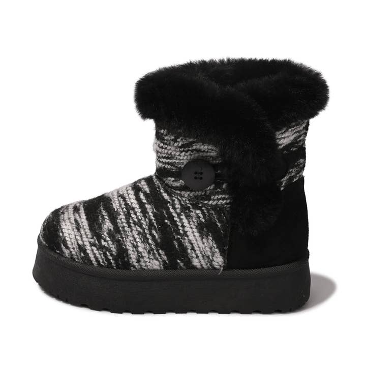 FunkyMonkey Women's Fur-Lined Winter Slip-On Snow Boots for wholesale by funkymonkey