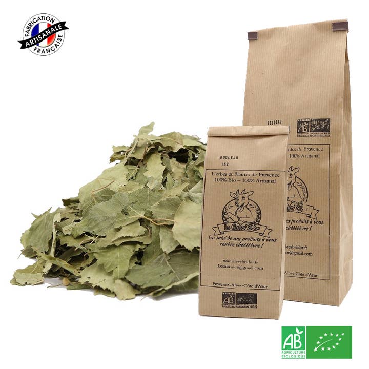 Le Cabri D'Or – Engroshandel Sundheds-/detox-te – Økologisk birk - Tørrede blade - 100% Provence