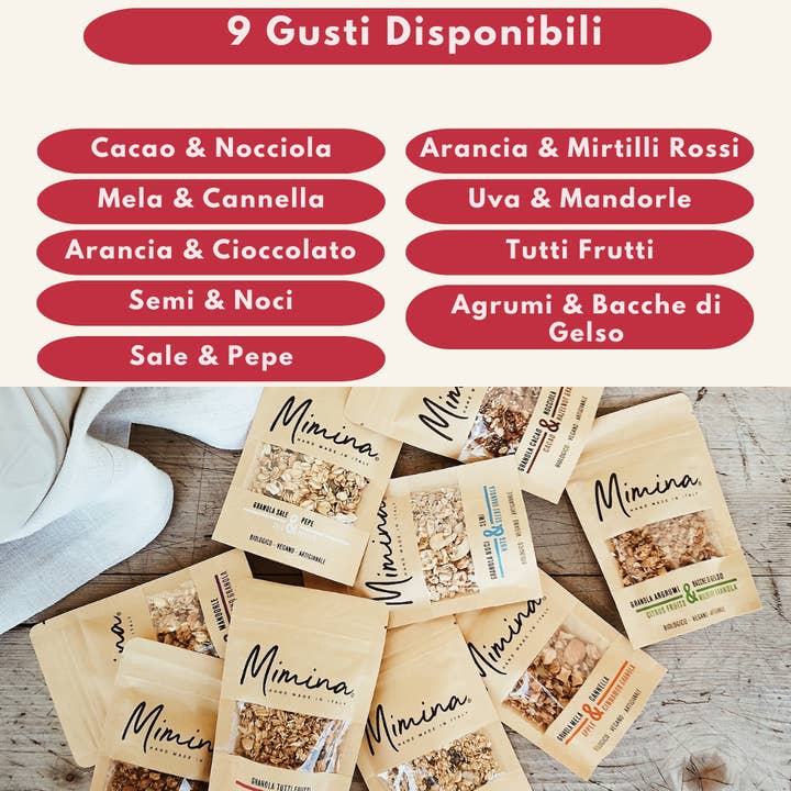 Mimina Granola – Engroshandel Granola – Granola Appelsin & Chokolade 1kg /3kg