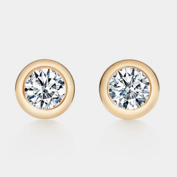 Moissanite Dainty Ball Stud Earrings in 925 Sterling Silver for wholesale by Perimade & Co. LLC