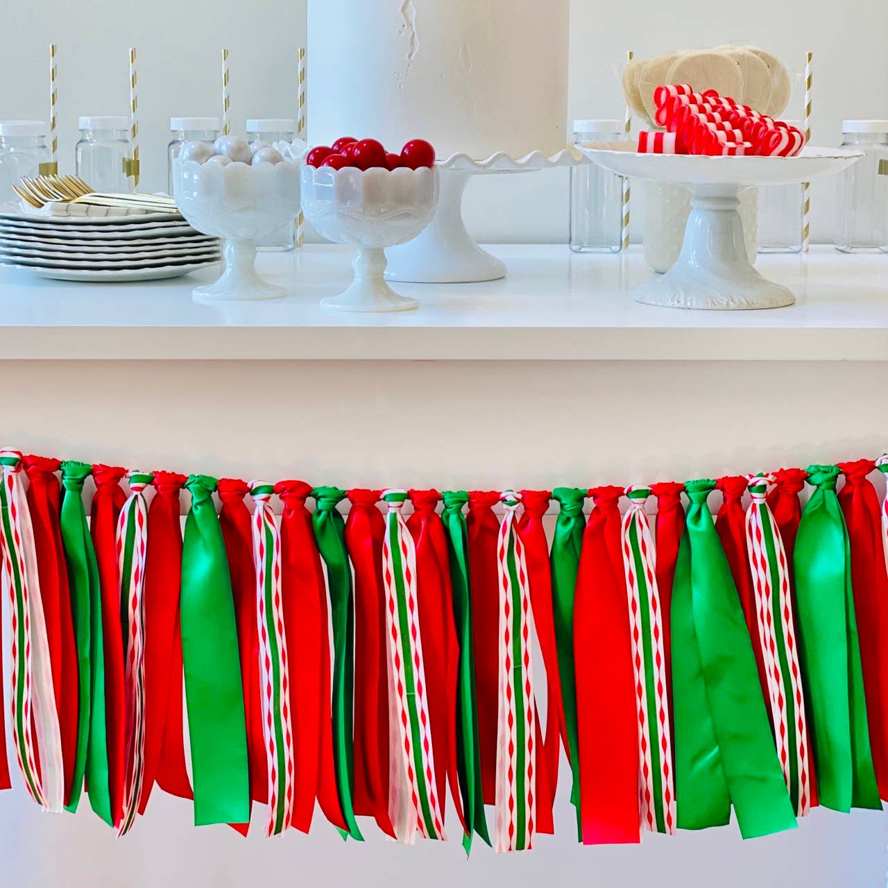 The Party Teacher - Wholesale Bunting/Garland - Christmas Ribbon Bunting4