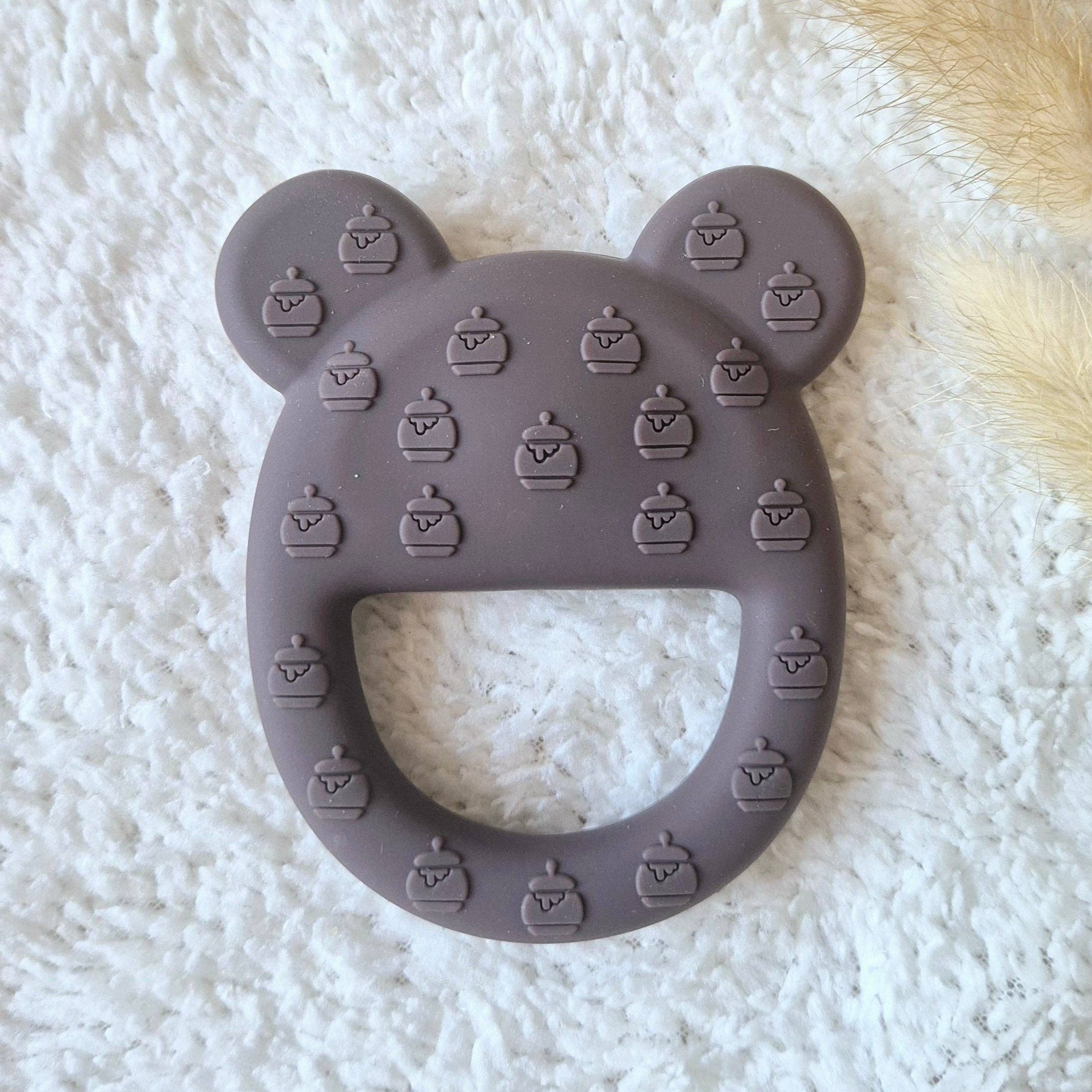 Rammelaartje - Wholesale Teether (Not Clip-On) - Baby - Silicone Teething Ring Bear Brown1