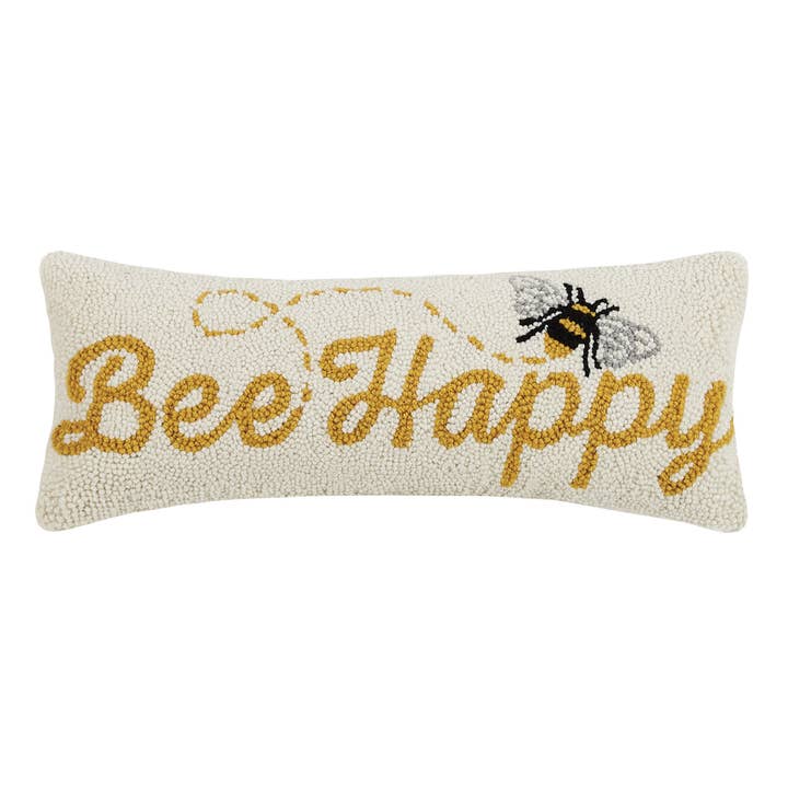 Peking Handicraft - Wholesale Throw/Decorative Pillow - Bee Happy Hook Pillow1