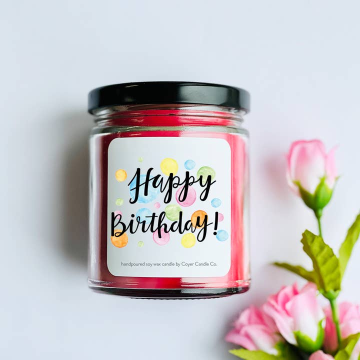 Coyer Candle Co. - Wholesale Jar/Filled Candle - Happy Birthday | 9 oz Candles15
