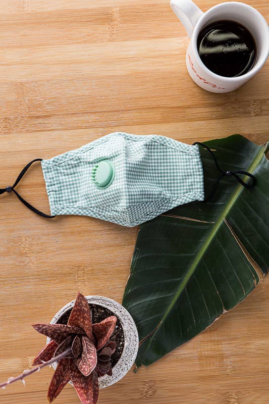 Leto Accessories - Wholesale Protective Face Mask/Shield - Checkered Mask With Colored Filter20