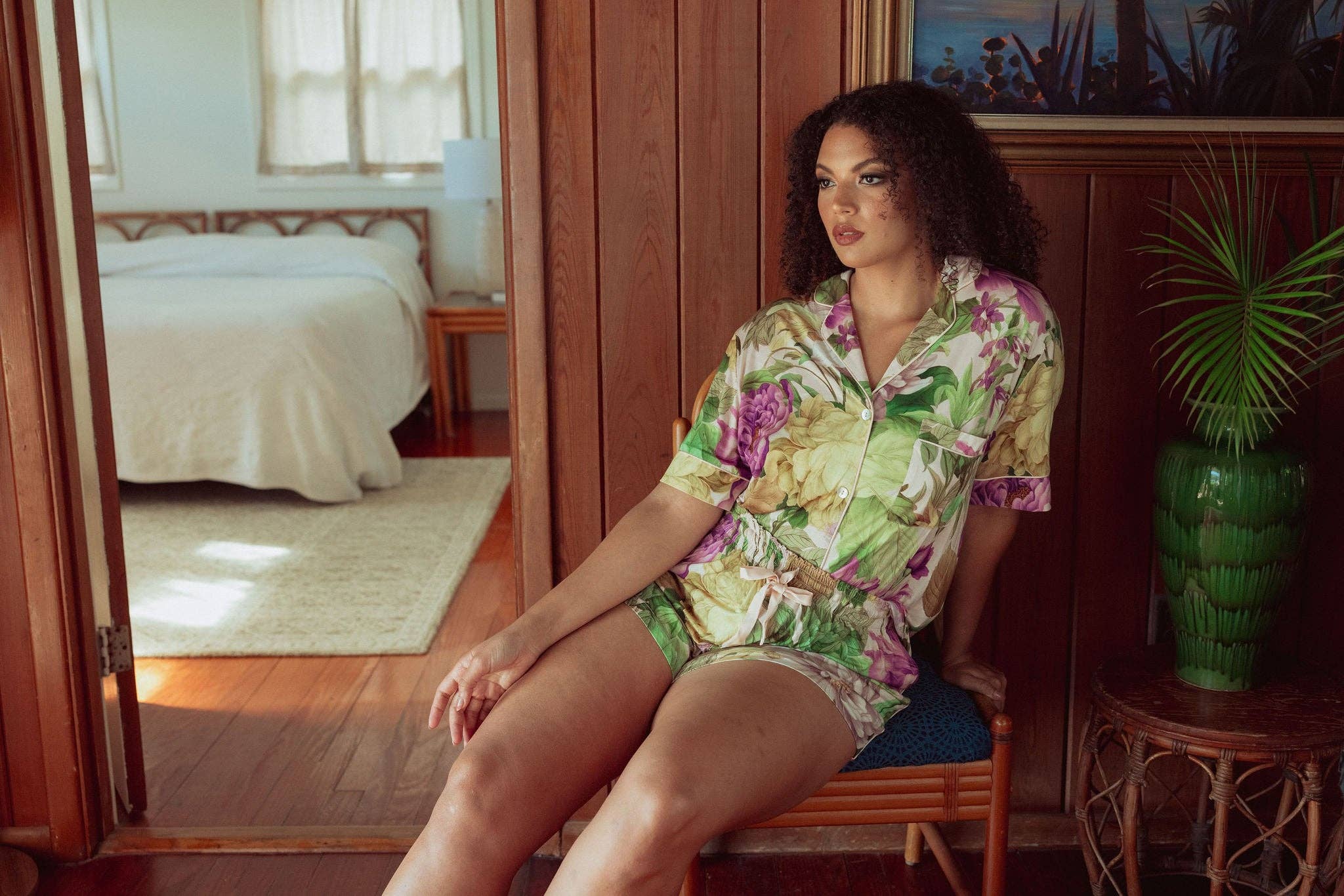 FRÜHLING-GARTEN KILO BRAVA FRÜHLINGSGARTEN MODAL - SHORTIE-PYJAMA-SET für den Großhandel auf Faire1