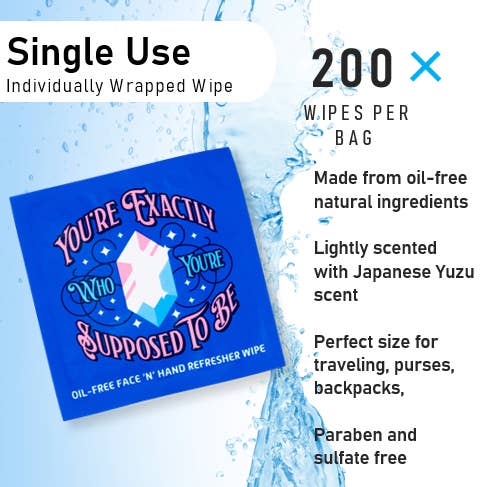 LA Fresh - Wholesale Face & body wipes - LA Fresh Oil Free Face Refresher Wipes Individual Wrapped5