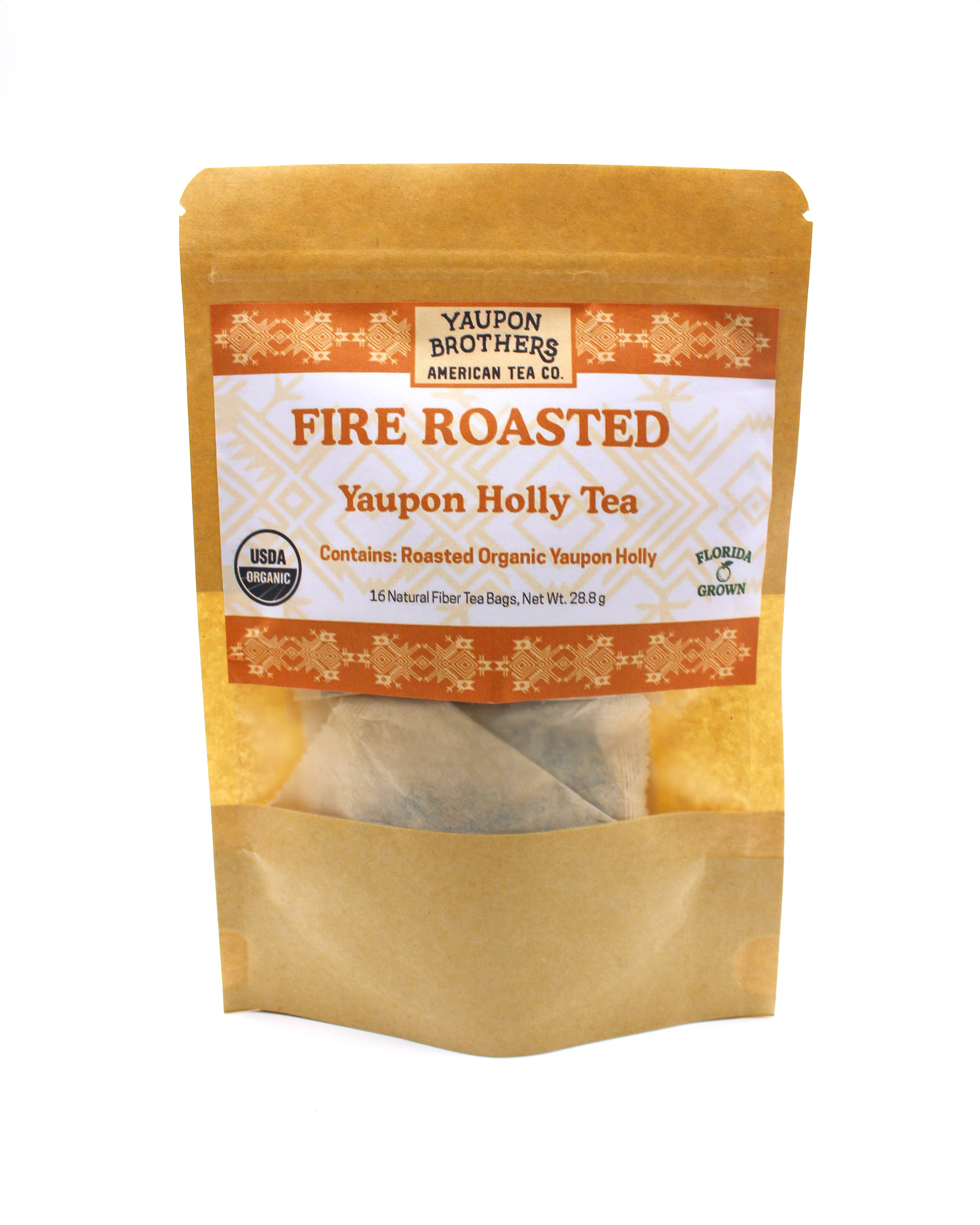 Yaupon Brothers American Tea Co. - Vente Sachets de thé - Thé Yaupon Guerrier Rôti au Feu - Sachet Zip
