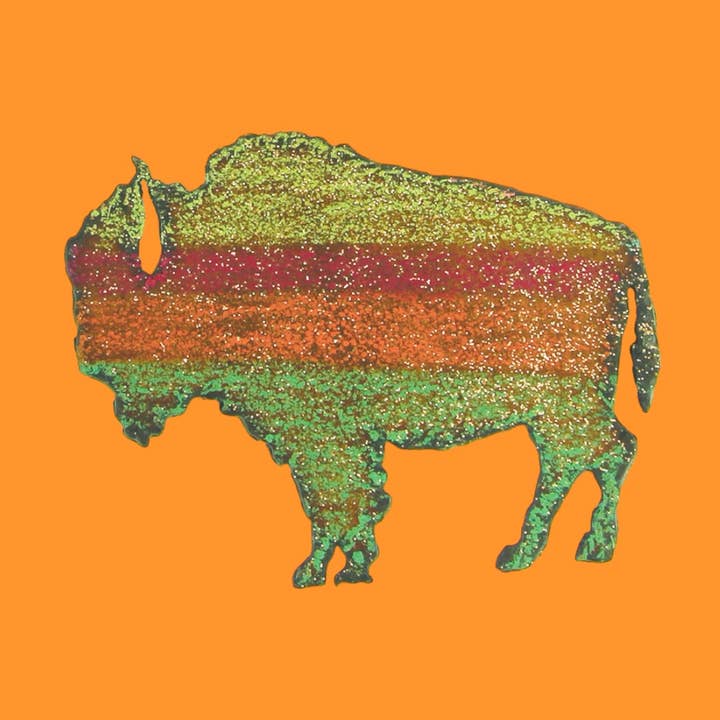 Buffalo magnet Western Recycled Metal Oklahoma southwestern for wholesale by Whimsies