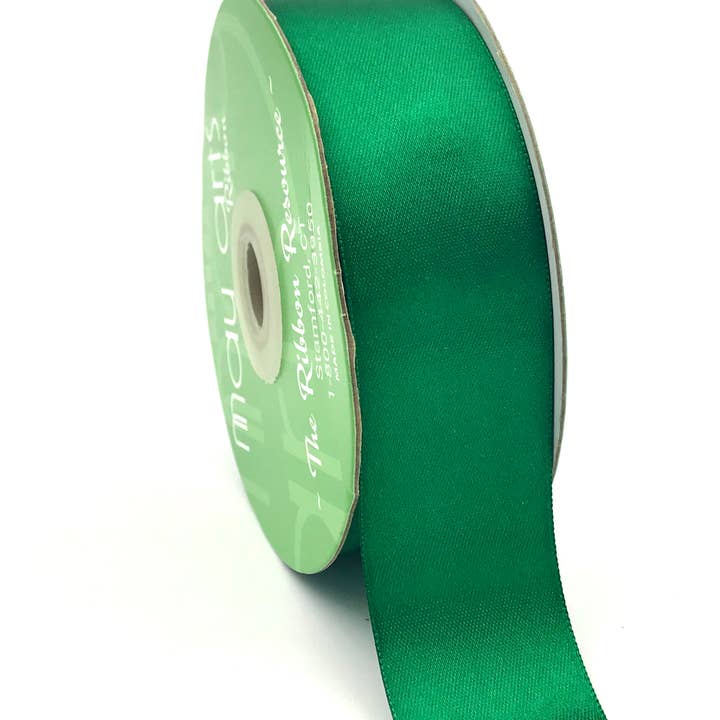 May Arts Ribbon - Wholesale Ribbon - Gift Wrapping - ~1.5" (38MM) Double Face Satin Ribbon, Green0