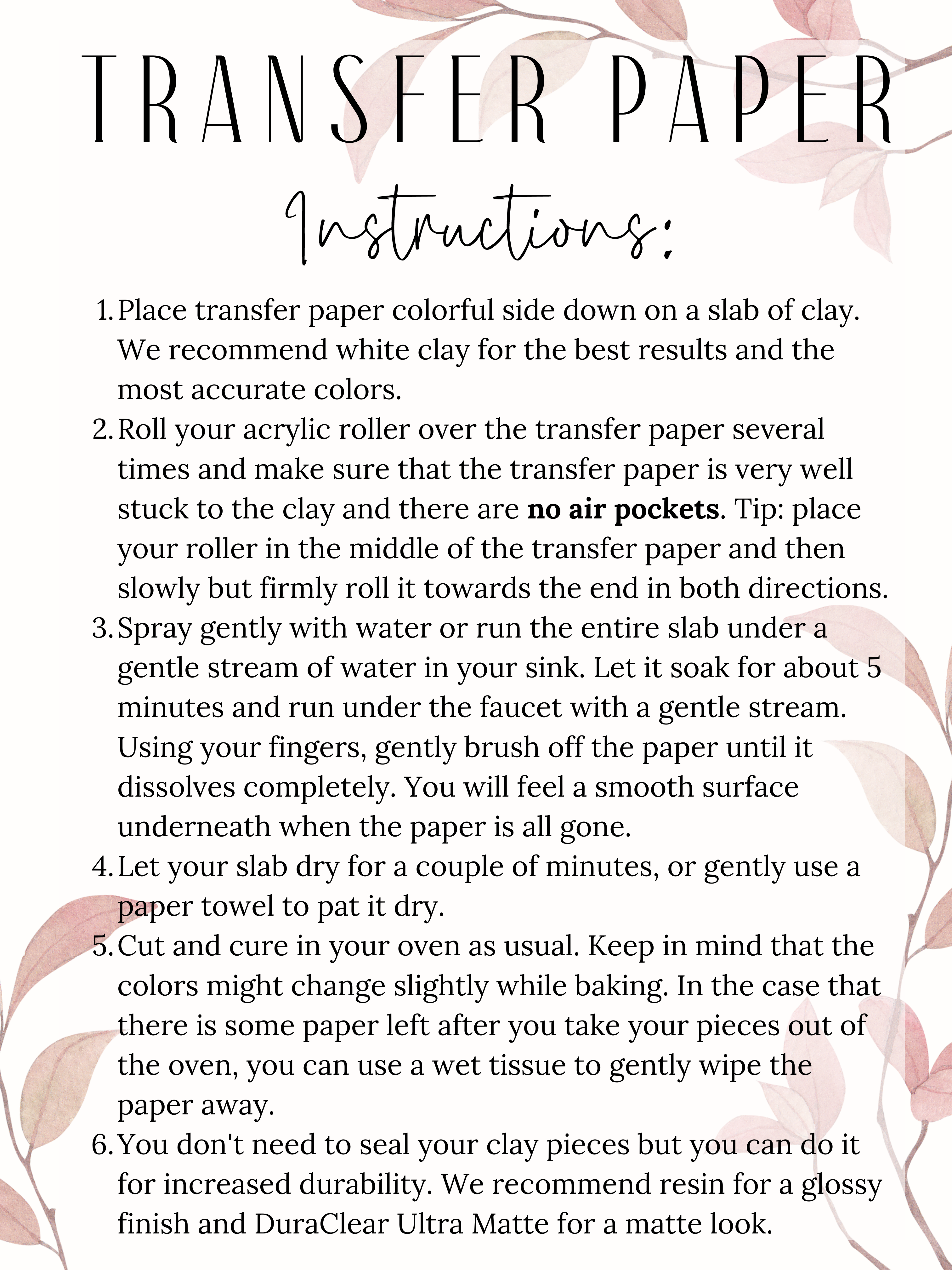 Tera Clay - Venta al por mayor Papel transfer para sublimación - Transfer Paper 220 fresas y macarons | Image Water Transfer1