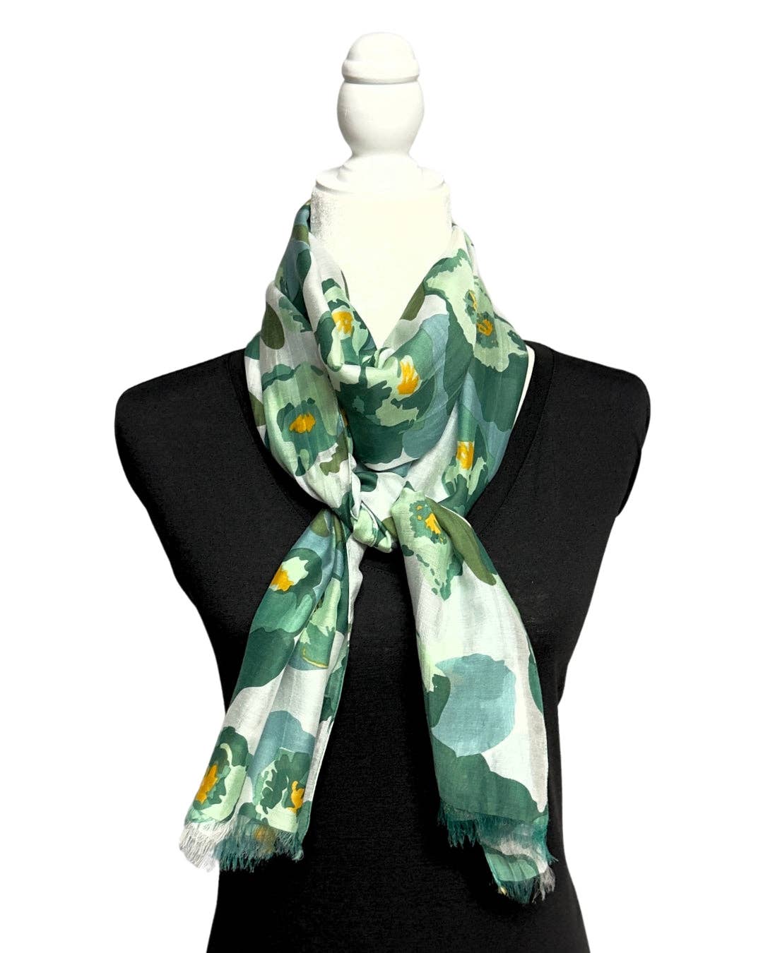 Humble Hilo – Cachecol - Mulher por atacado – Lenço Humble Hilo com arte de papoulas vetoriais15