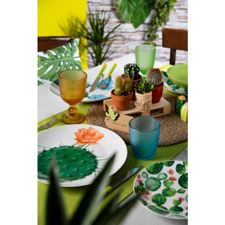 multicolour 18-Piece Dinnerware Set Color Cactus for wholesale on Faire9