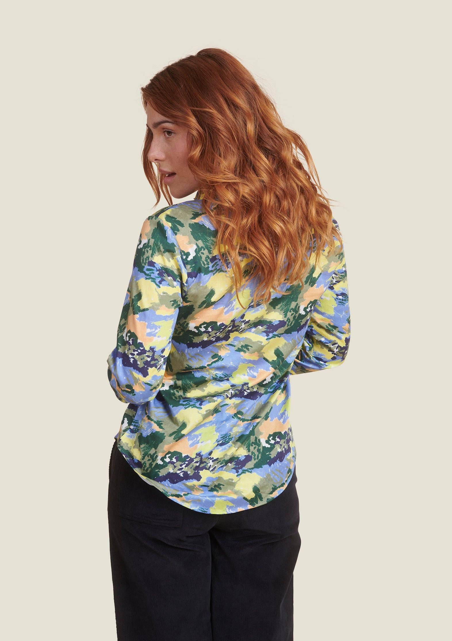 MADE IN SENS - Wholesale Button Down Shirt - Women's - DEAR BLUE STORMS2