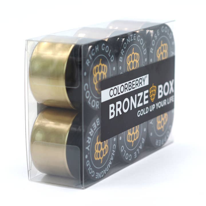 COLORBERRY BRONZE BOX - 6 x 25gr Metallic powder for wholesale by JESIN