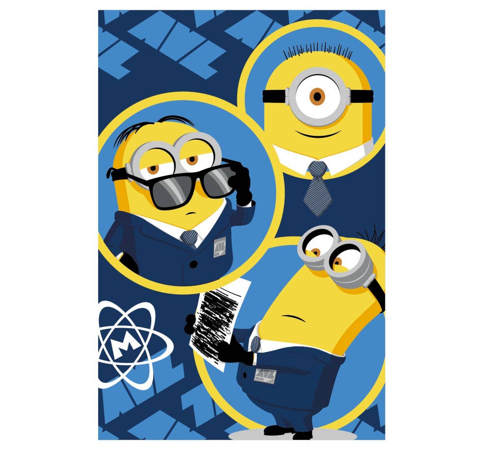 Evidence - Vente Couverture de lit – enfant et bébé - Couverture polaire Minions - 100 x 150 cm0