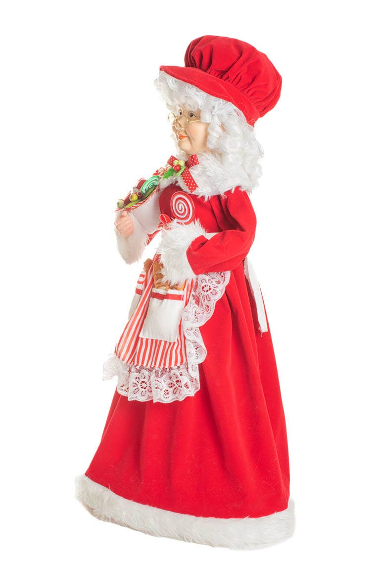 Starlight Collection - Wholesale Christmas Decoration - Red/White Classic Mrs. Claus Figurine1