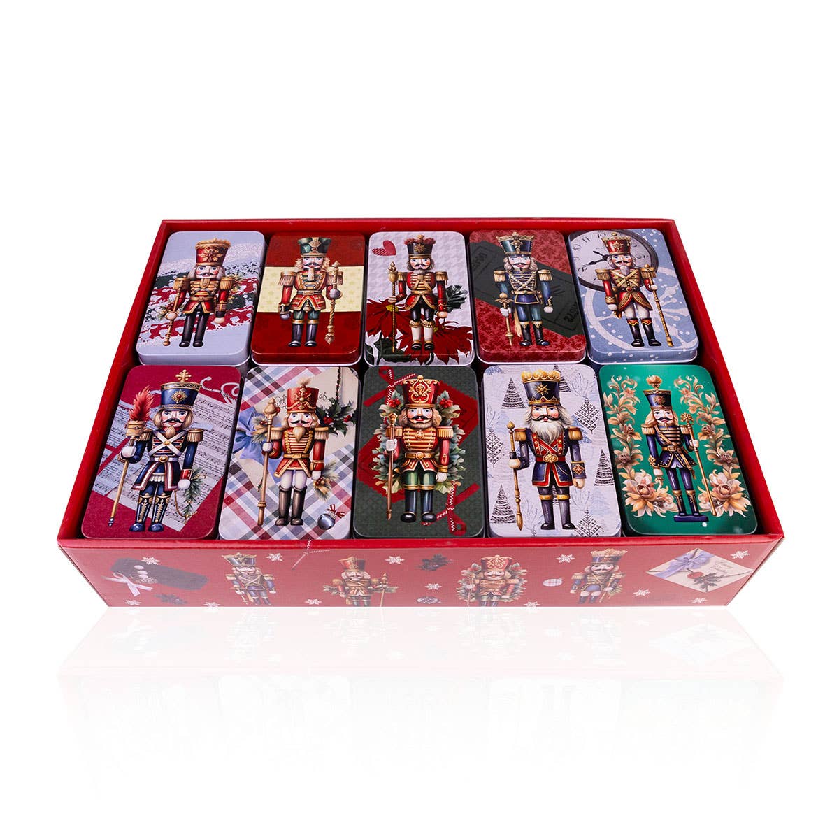 Accentra - Wholesale Christmas Decoration - Tin with nutcracker motif for storage0