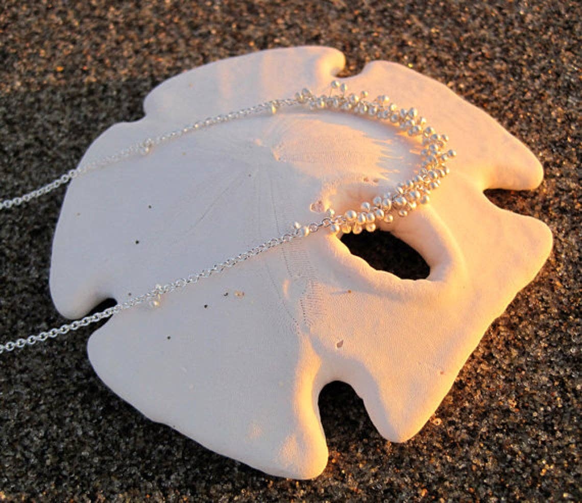 YedOmi Jewelry - Wholesale Link & Chain Necklace - Clustered Wisteria Necklace- 18 inches2