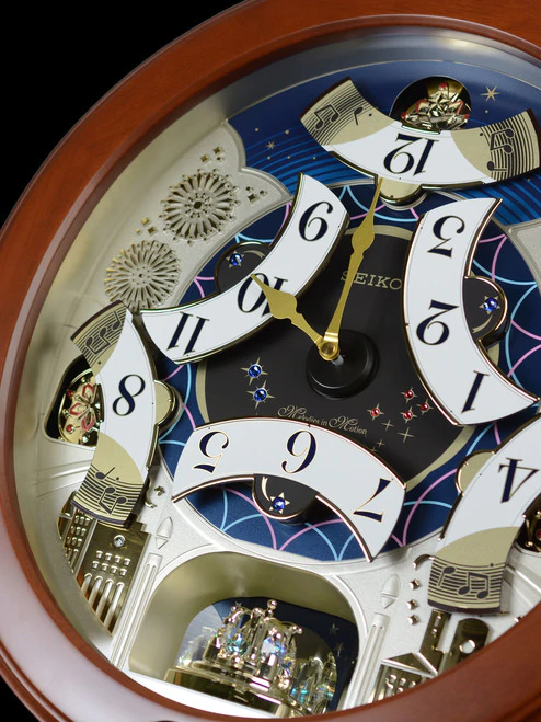 Seiko Clocks USA - Wholesale Wall Clock - Bright Stary Night Melodies In Motion4