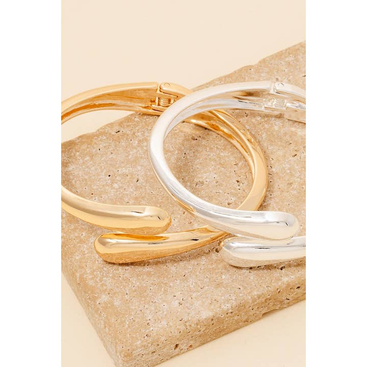 Anarchy Street – Pulseira por atacado – Pulseira de Charneira Metálica com Extremidades Arredondadas