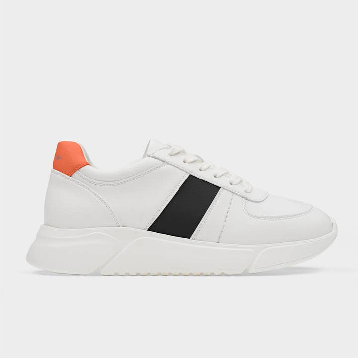 Challenge V3 Sustainable Sneaker - White/Organge/Black for wholesale by Humans Are Vain
