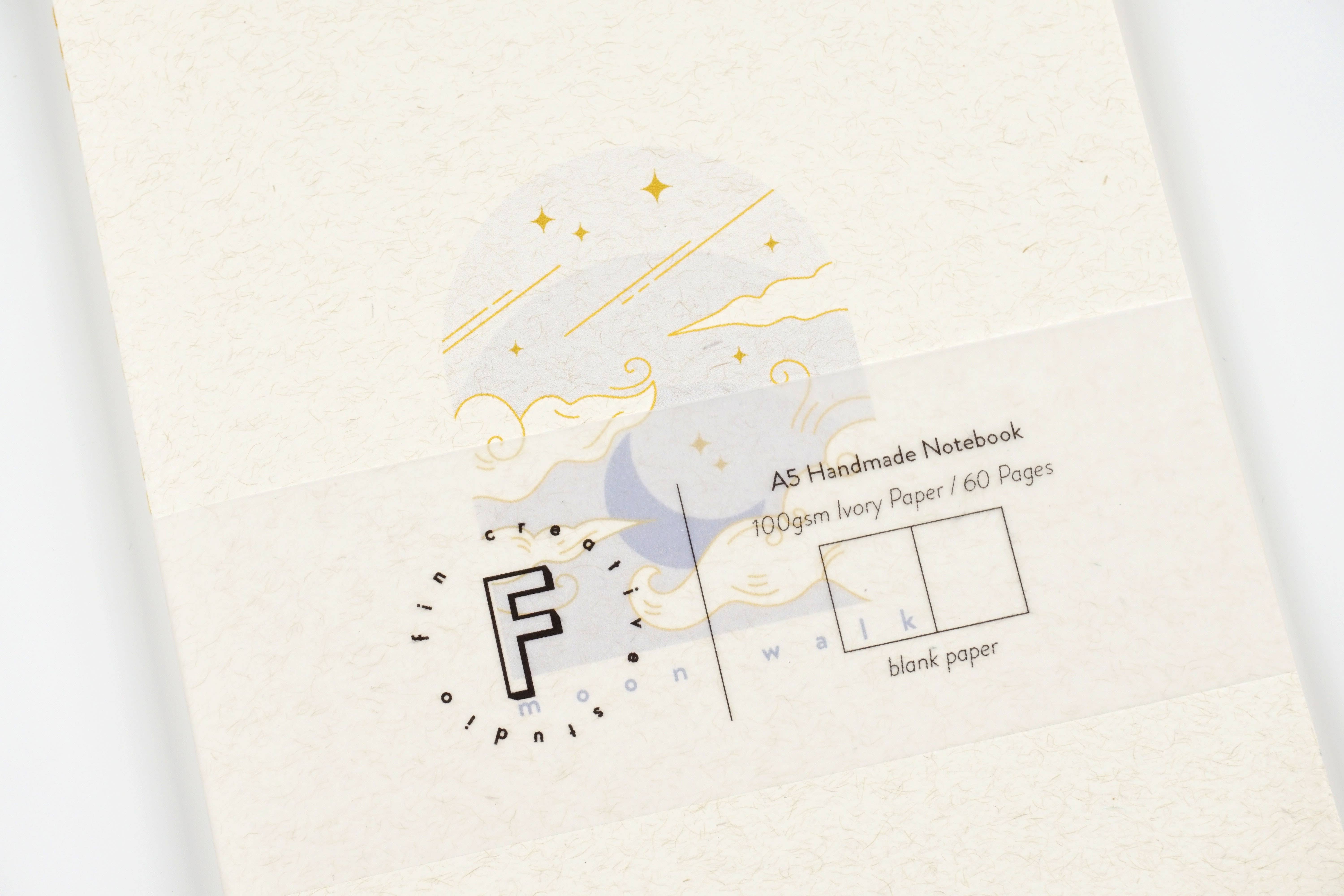 Fin Studio - Wholesale Notebook - Moon Illustrated Notebook / Moon Walk2