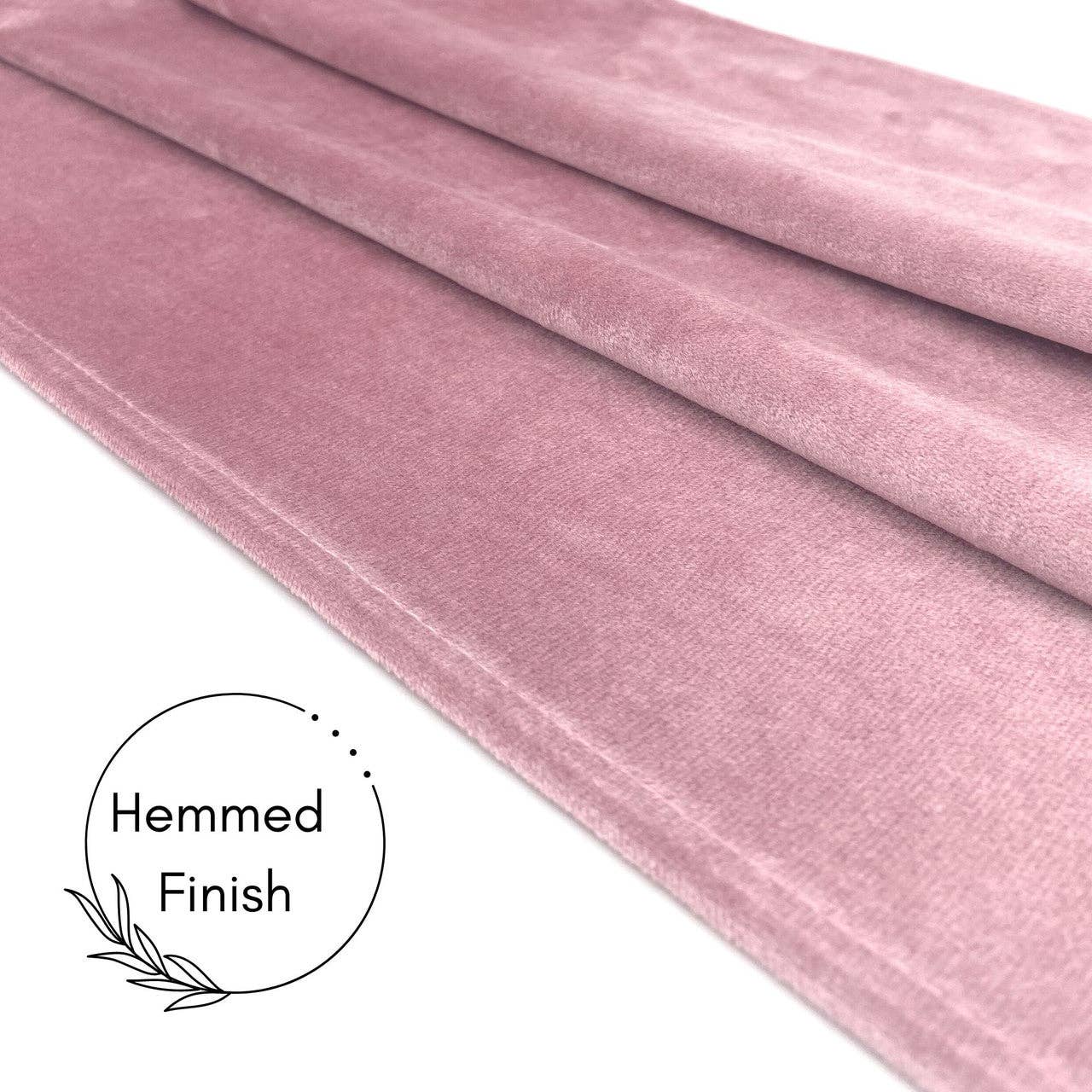 YOUR CHAIR COVERS - Wholesale Table Runner - 14 x 108 Inch Velvet Table Runner Dusty Rose4