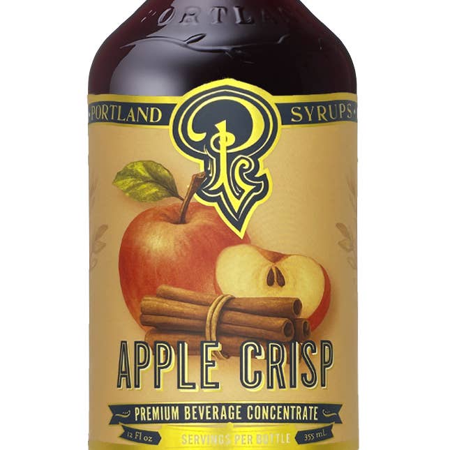 Portland Syrups - Wholesale Cocktail Mix/Syrup - Apple Crisp Syrup 12oz - cocktail / mocktail / coffee drinks0