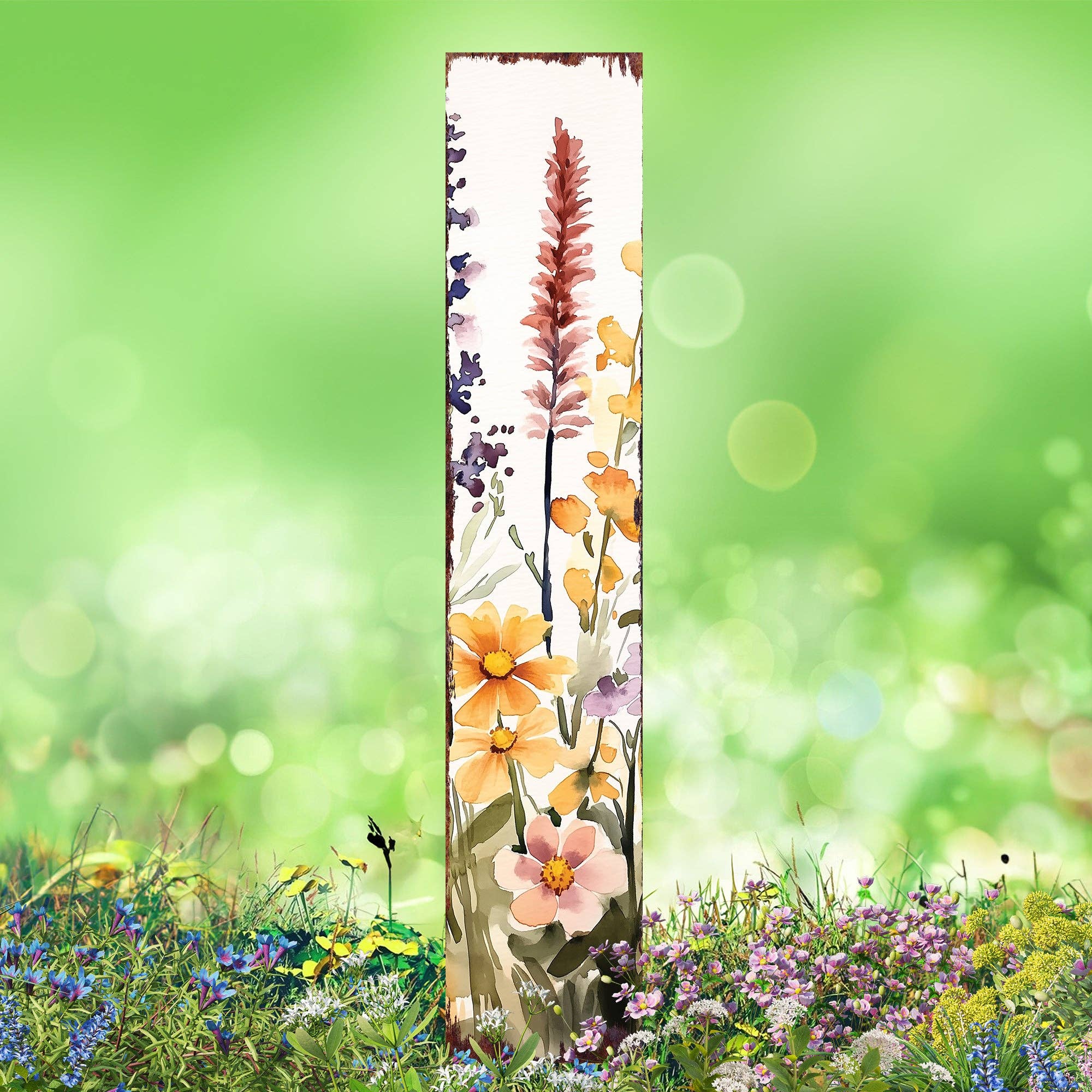 TX USA Corporation - Wholesale Garden/lawn stake - Summer Wildflower Garden Stake | Welcome Outdoor Farmhouse Floral Yard Sign6