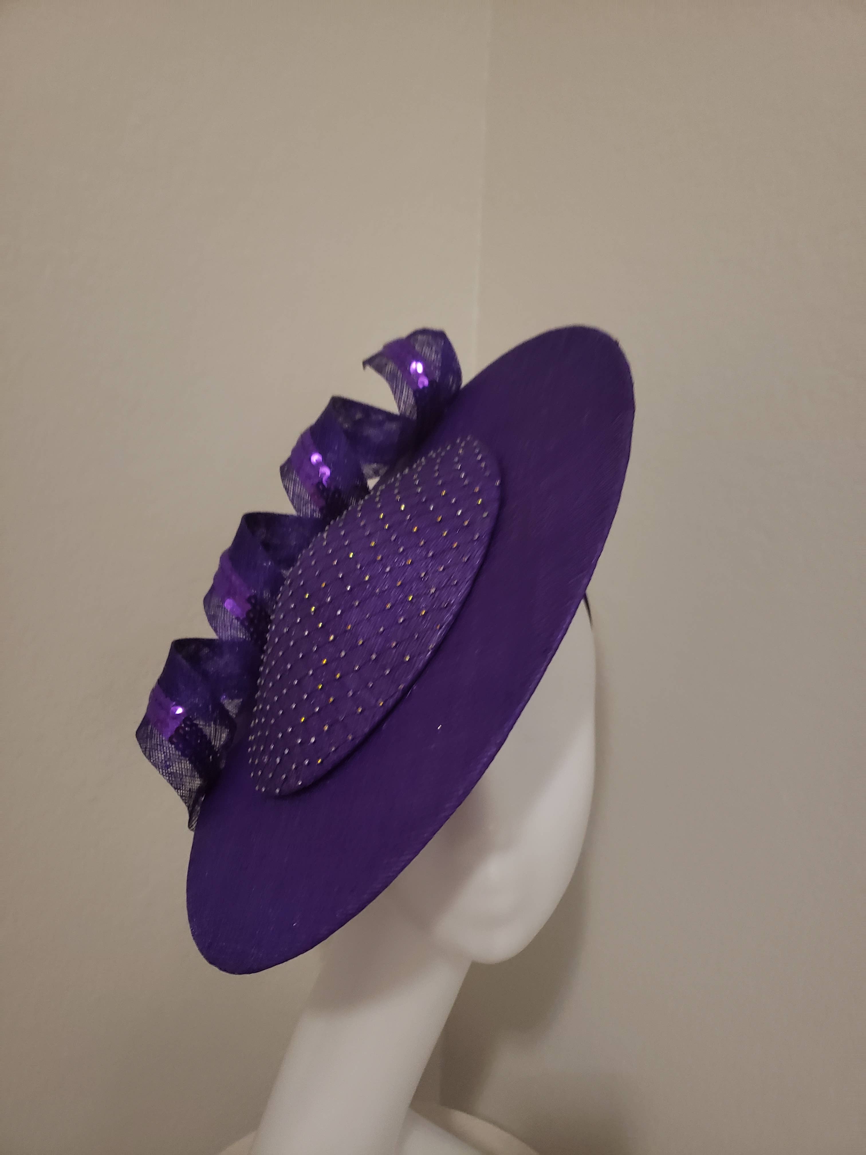 Rehoboth Hats - Wholesale Fascinator Hat - Women's - Spiral Elegance Sinamay Fascinator2