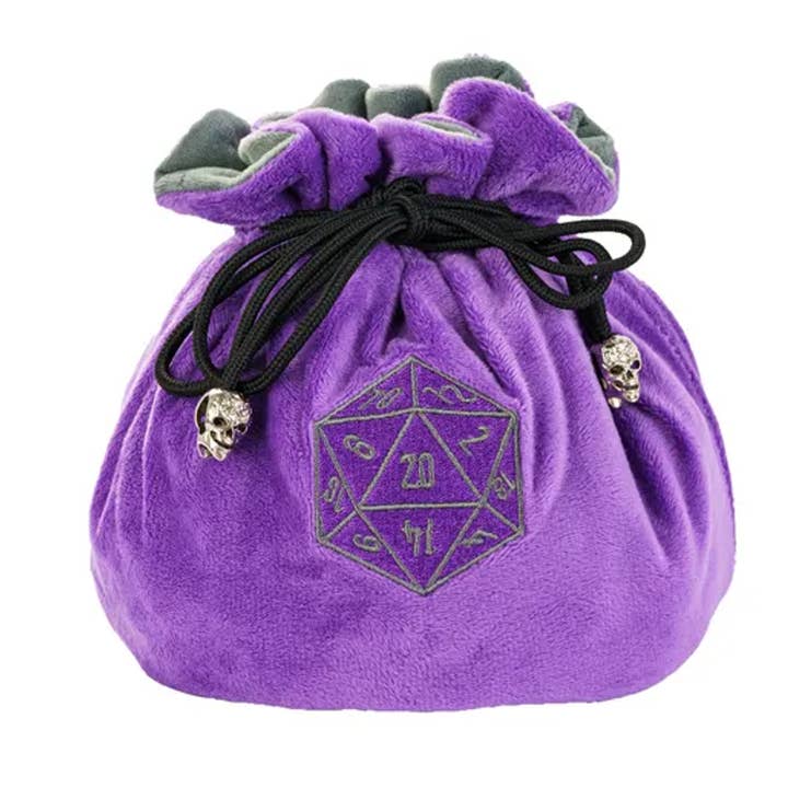 Velvet Vault | Bolsa de dados grande supersuave, color morado para venta al por mayor de Tabletop Dominion Limited
