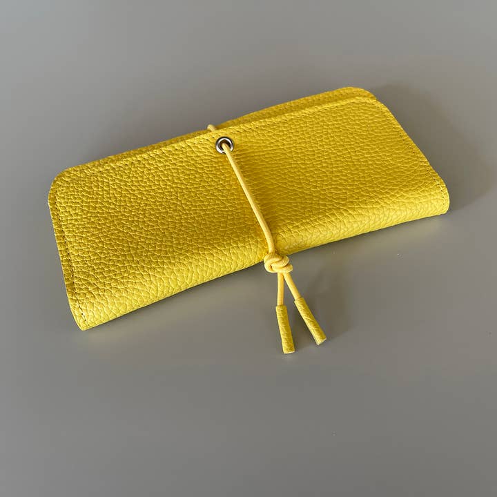 Marieke Jacobs - Wholesale Wallet - Women's - KNOT wallet wide - leather - dandelion - shell - blossom