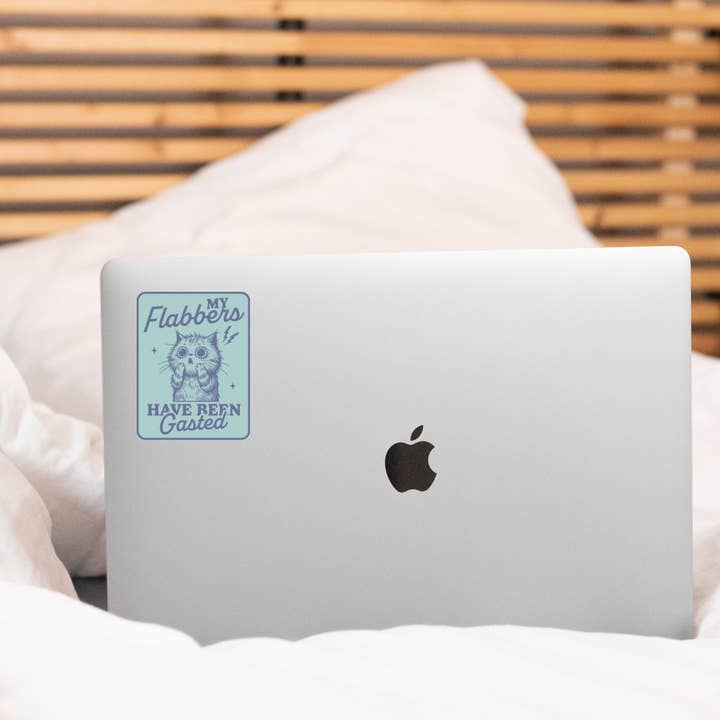 Yarnival - Wholesale Sticker - My Flabbers Have Been Gasted Sticker - anxiety, cat, kitten2