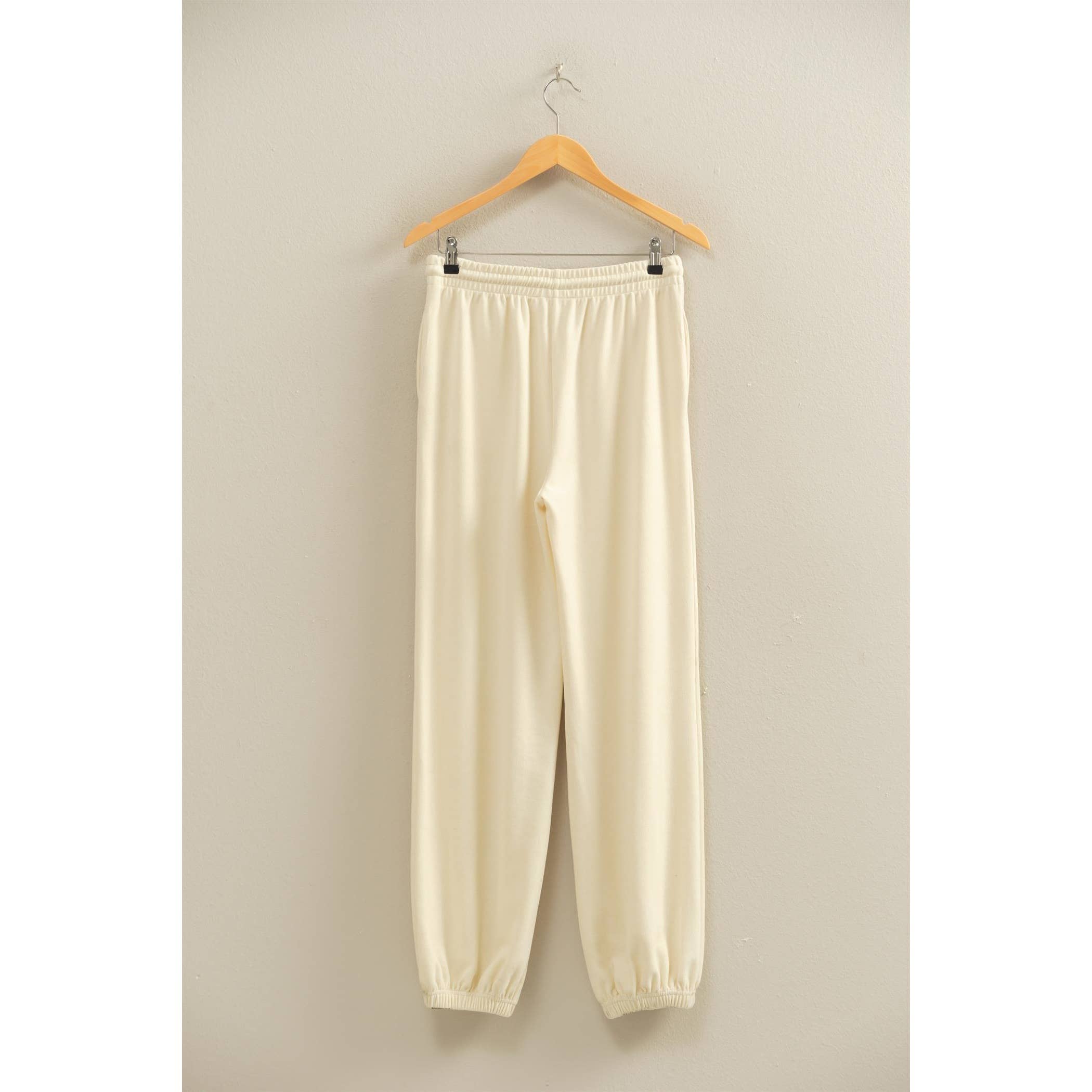 Double Zero - Vendita all'ingrosso Pantaloni sportivi/da jogging loungewear - Donna - Pantaloni jogger a costine morbide con coulisse e vestibilità comoda3