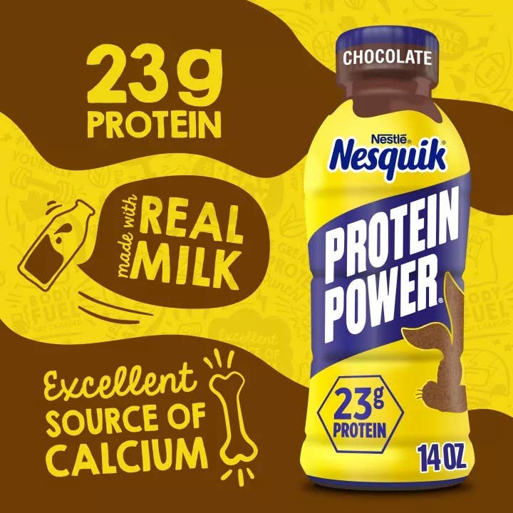 Oasis Snacks - Vente Poudres protéinées/superaliments - Boisson lactée au chocolat Nesquik PROTEIN POWER, 14 oz3