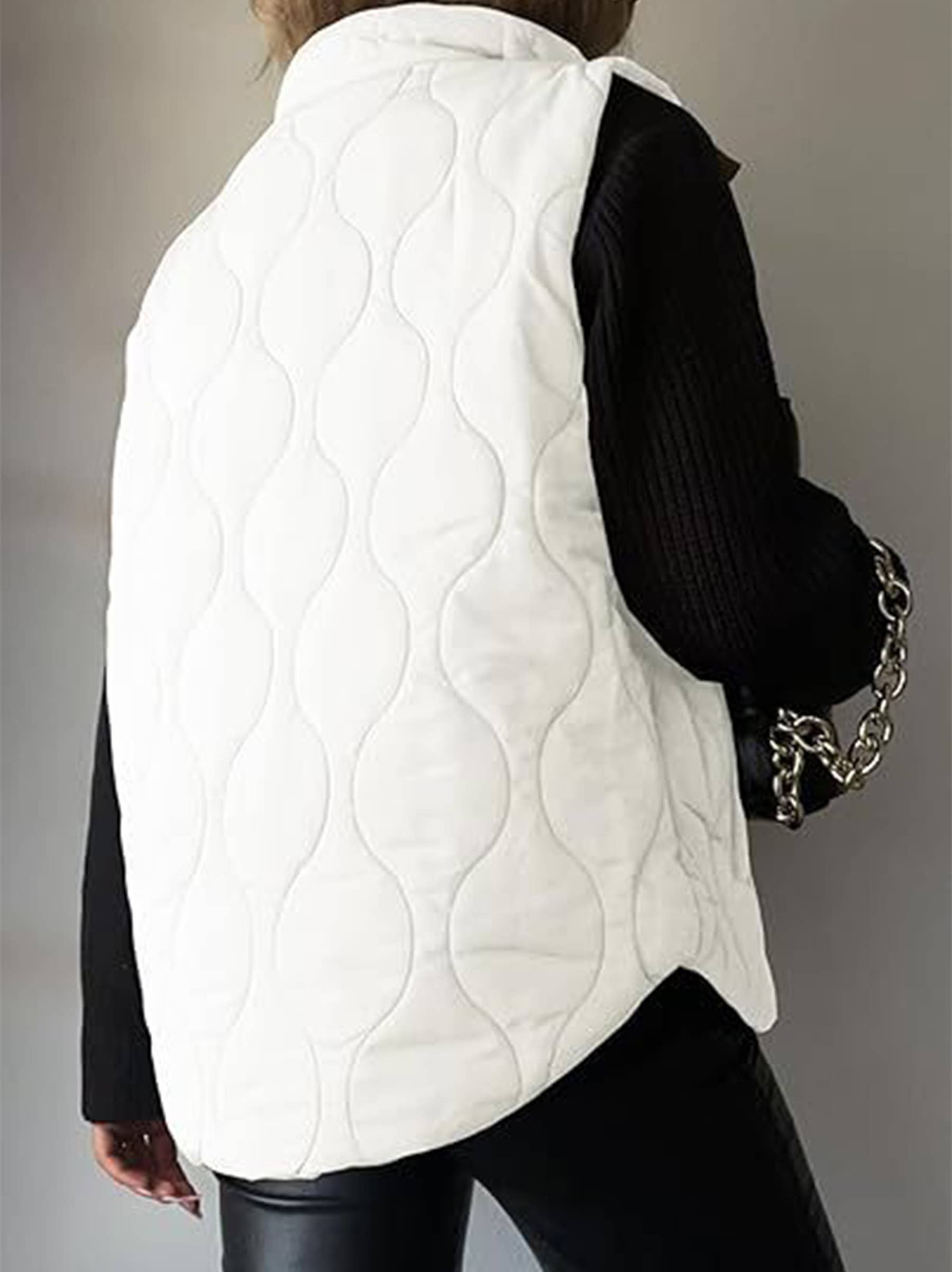 Wholesalesir - Wholesale Outerwear Vest - Women's - Casual Solid Color Sleeveless Cotton Vest4