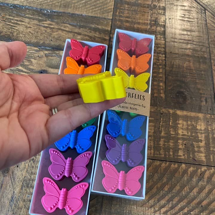 Playful Roots - Wholesale Crayons - Kids & Baby - Butterflies Crayon Set - Handmade Non-Toxic Kids Gift3