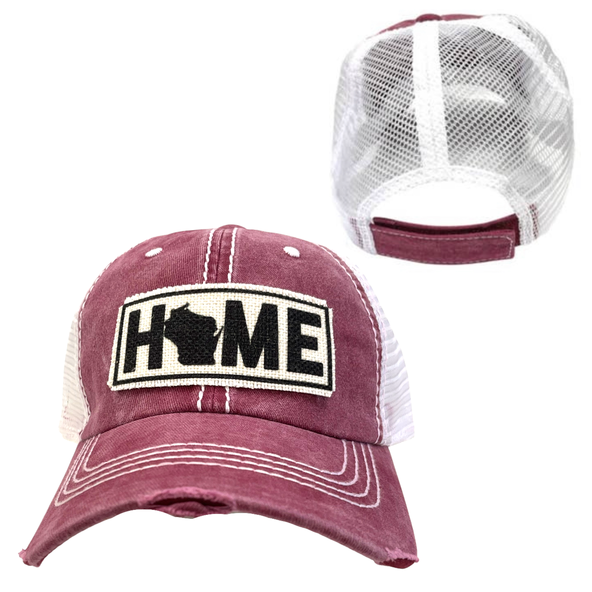 dkhandmade - Wholesale Trucker Hat - Unisex - WISCONSIN HOME HATS1