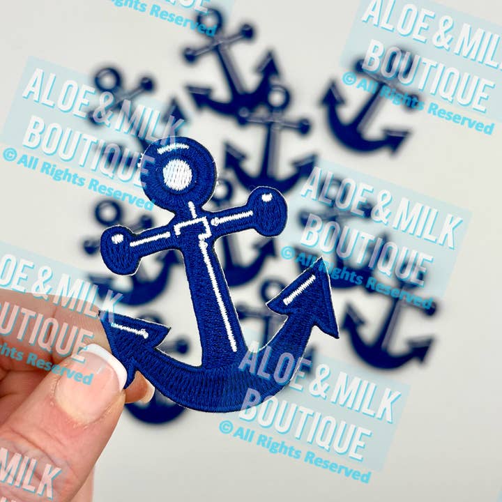 Ankerlap, sejlads, oceanlap, flådelapper, anker for engroshandel hos Aloe and Milk Boutique