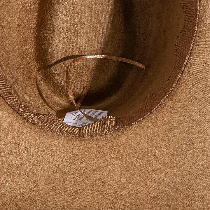 Collections by Fame Accessories - Wholesale Fedora - Women's - Layered Western Bull Head Strap Cowboy Hat