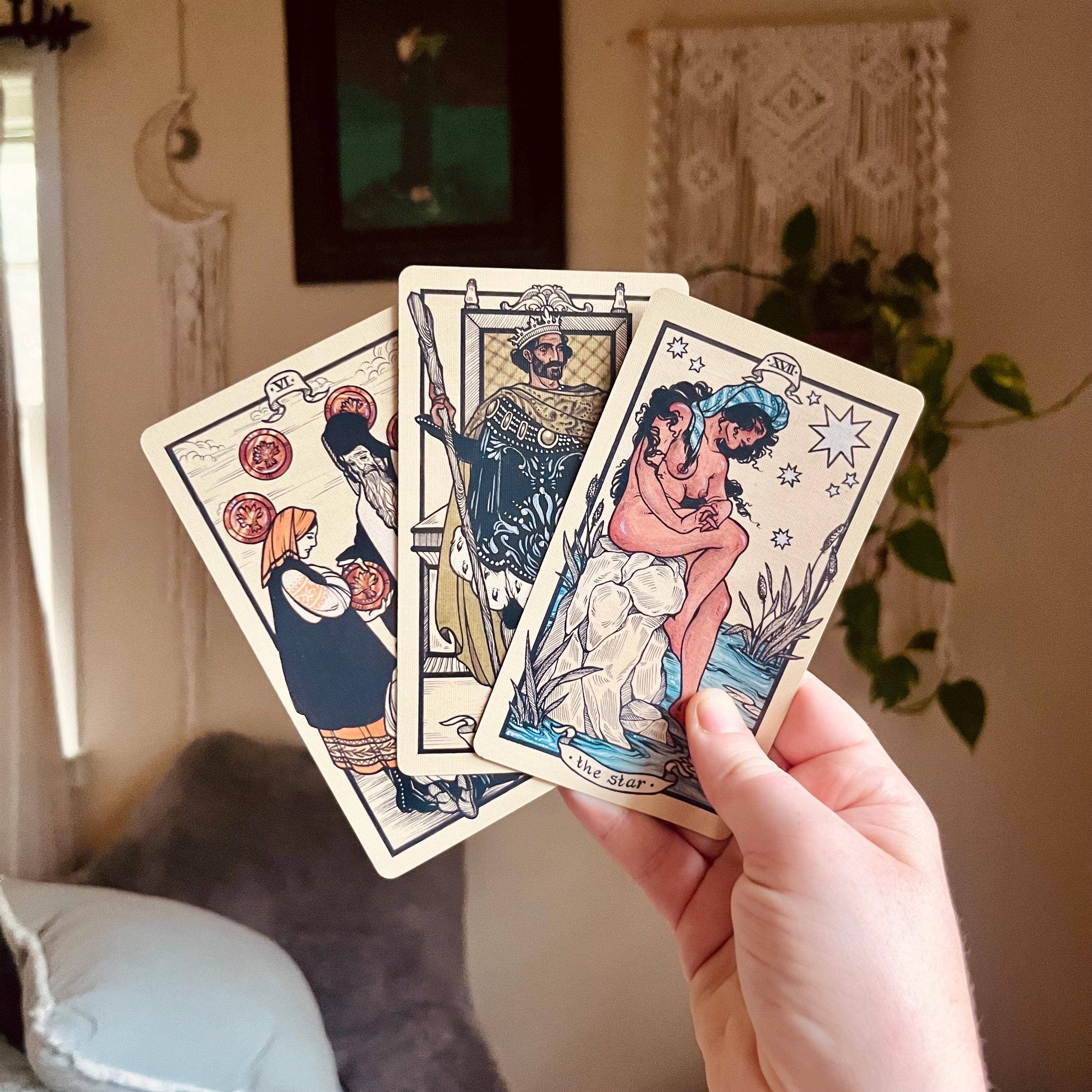 Beauty and the Moon – Cartas de tarô por atacado – Pacote de Leitura de Tarot de 3 Cartas Surpresa & Presente2