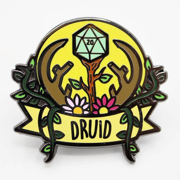 Banner Class Pin - Druid for wholesale by Foam Brain Games