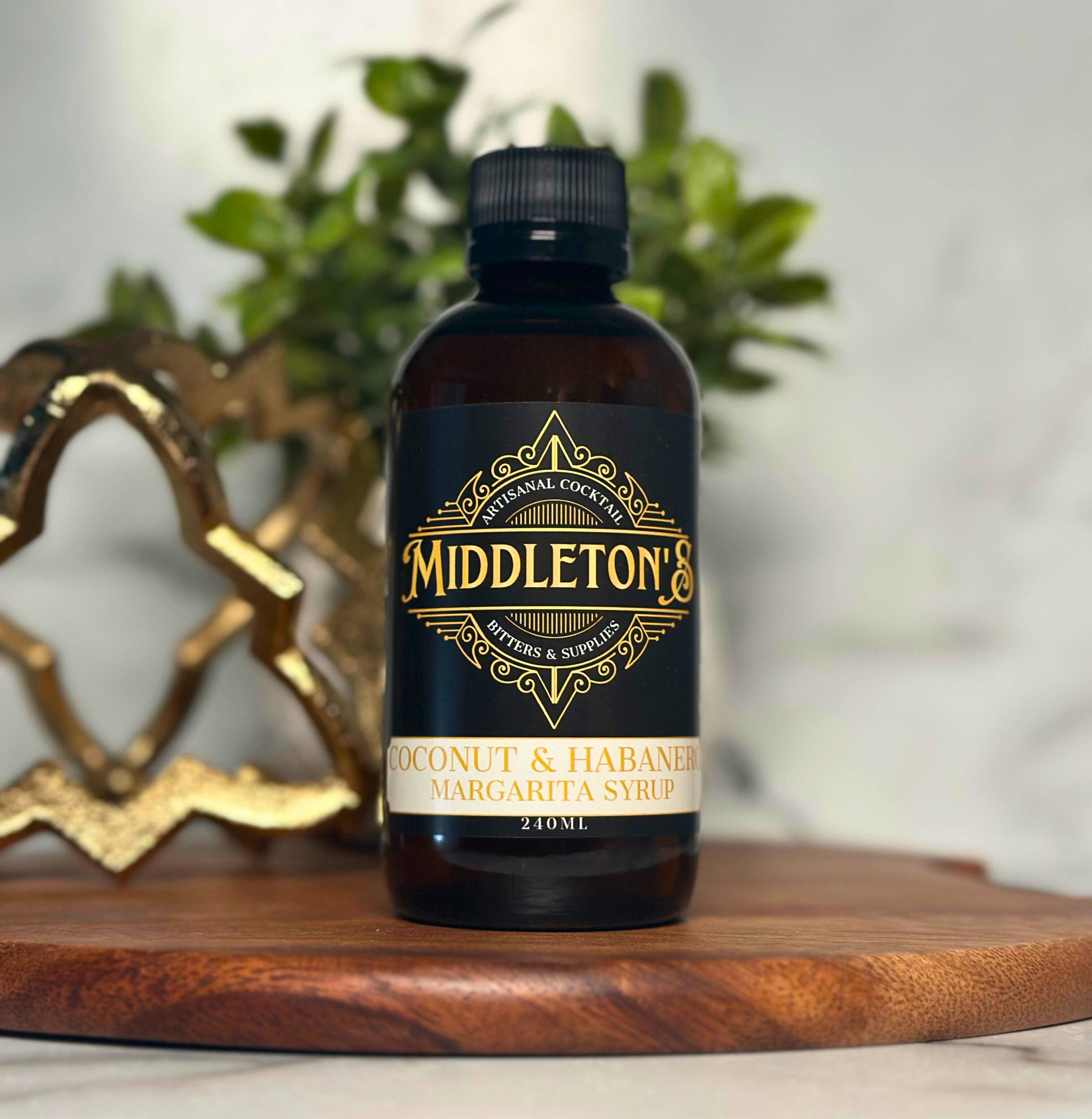 Middleton’s Bitters - Wholesale Cocktail Mix/Syrup - Coconut & Habanero Margarita Syrup0